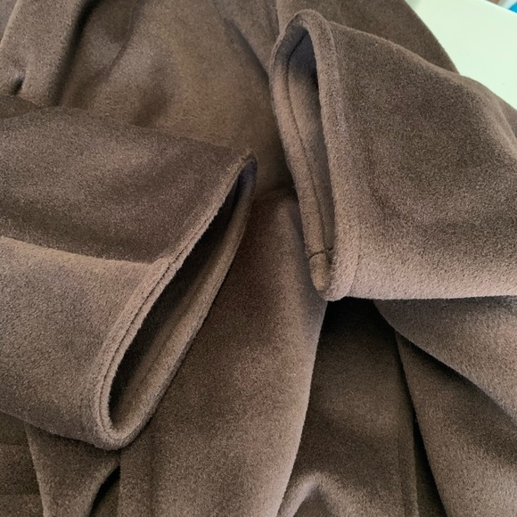 Max Mara Wool Car Coat Overcoat Cocoon Brown 6 - Picture 6 of 8